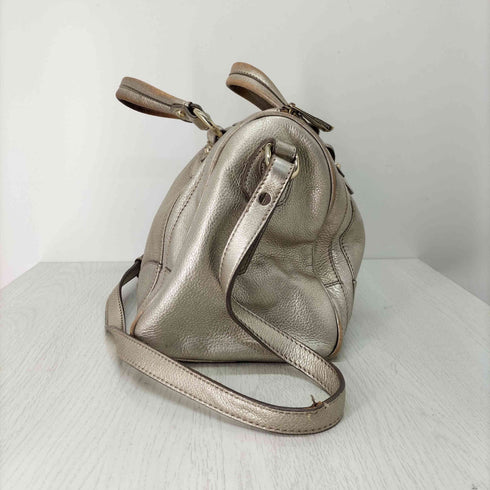 マックスマーラ MAX MARA Y2K 2WAY メタリック ボストンバッグ レディース