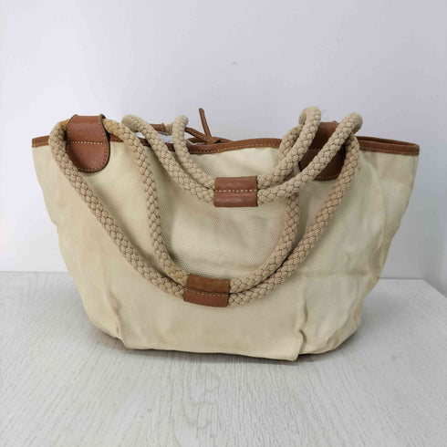 マックスマーラ MAX MARA レザー キャンバス コンビ トートバッグ レディース