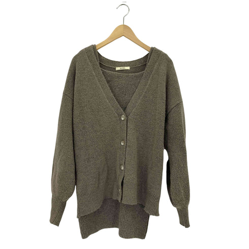 スナイデル snidel ビッグカーデ&ミニニットワンピースセット レディース ONE SIZE