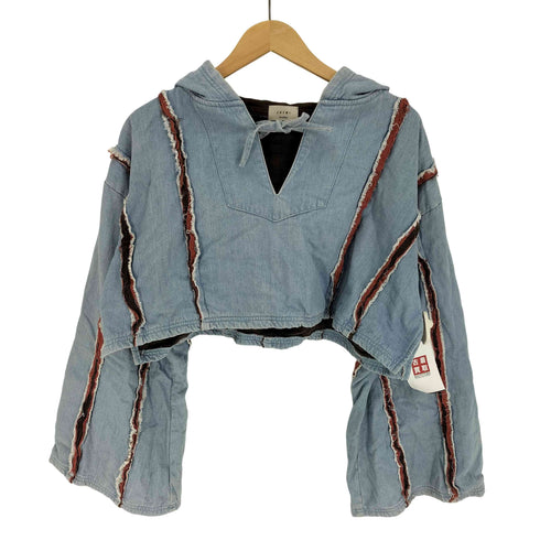 ジュエミ Juemi Millefeuille Denim Hoodie ミルフィーユ デニム パーカー レディース FREE