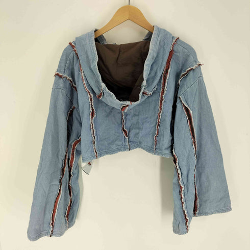 ジュエミ Juemi Millefeuille Denim Hoodie ミルフィーユ デニム パーカー レディース FREE