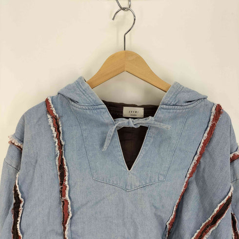 ジュエミ Juemi Millefeuille Denim Hoodie ミルフィーユ デニム パーカー レディース FREE