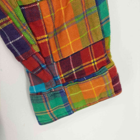 ポロバイラルフローレン Polo by RALPH LAUREN 90S エルボーパッチ バッチワーク L/S シャツ メンズ LL