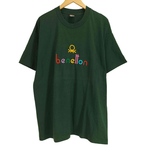 フルーツオブザルーム FRUIT OF THE LOOM 90S USA製 benetton刺繍 シングルステッチ 半袖カットソー メンズ import:XL