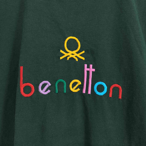 フルーツオブザルーム FRUIT OF THE LOOM 90S USA製 benetton刺繍 シングルステッチ 半袖カットソー メンズ import:XL