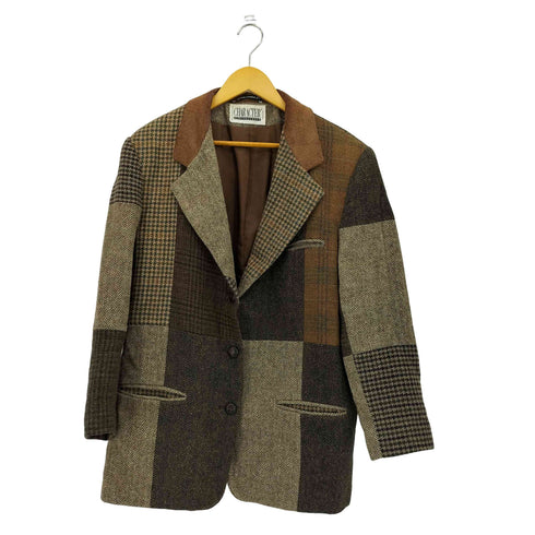 CHARACTER SUBURBANWEAR パッチワーク チェック ブレザー テーラードジャケット メンズ import:M