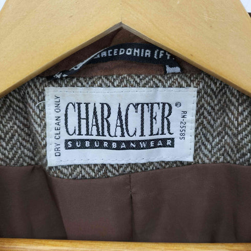 CHARACTER SUBURBANWEAR パッチワーク チェック ブレザー テーラードジャケット メンズ import:M