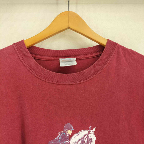 ヘインズ Hanes 00S BEEFY STONE HORSEES プリント 半袖カットソー メンズ import:XXL