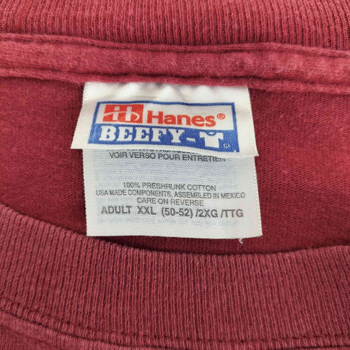 ヘインズ Hanes 00S BEEFY STONE HORSEES プリント 半袖カットソー メンズ import:XXL