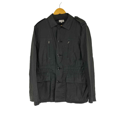ポールスミスロンドン Paul Smith LONDON リネン ミリタリージャケット メンズ L