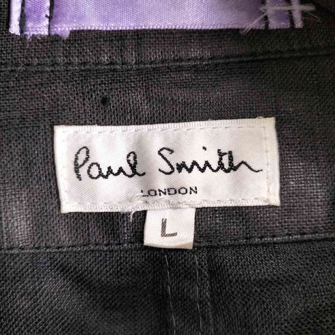 ポールスミスロンドン Paul Smith LONDON リネン ミリタリージャケット メンズ L