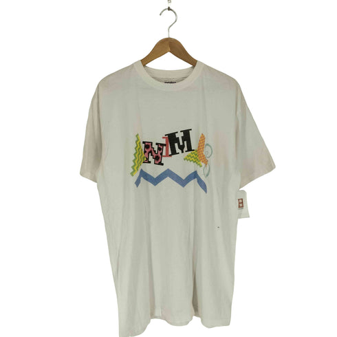 STUDIO WEAREALLANIMALS フロントプリントクルーネックTシャツ メンズ XL