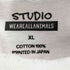 STUDIO WEAREALLANIMALS フロントプリントクルーネックTシャツ メンズ XL