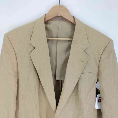 ジャンニヴァレンティノ GIANNI VALENTINO 2B 背抜き リネン テーラード ジャケット メンズ import:M