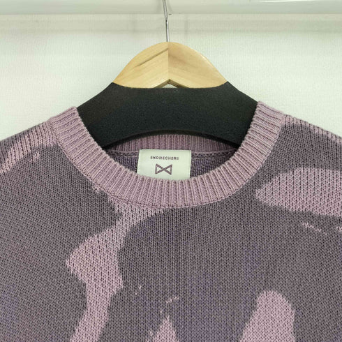 ENDRECHERI ZOZOコラボ OUR CONTINENTKNIT パープル メンズ FREE