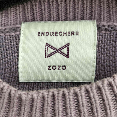 ENDRECHERI ZOZOコラボ OUR CONTINENTKNIT パープル メンズ FREE