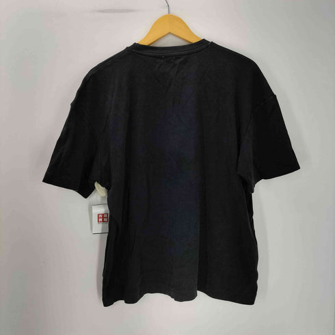 ザラ ZARA CLASSIC SHAPES レザー ロゴ Tシャツ メンズ import:XL