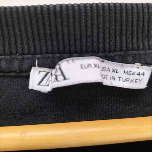 ザラ ZARA ロゴ ペイント プリント Tシャツ メンズ import:XL