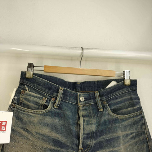 ユニクロ UNIQLO ボタンフライ ストレートデニムパンツ メンズ US:30-31