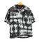ザラ ZARA タイダイ 総柄 開襟 オープンカラー コットン S/S シャツ メンズ import:XL