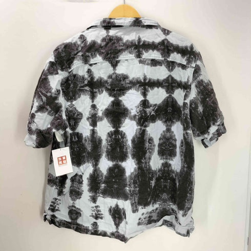 ザラ ZARA タイダイ 総柄 開襟 オープンカラー コットン S/S シャツ メンズ import:XL