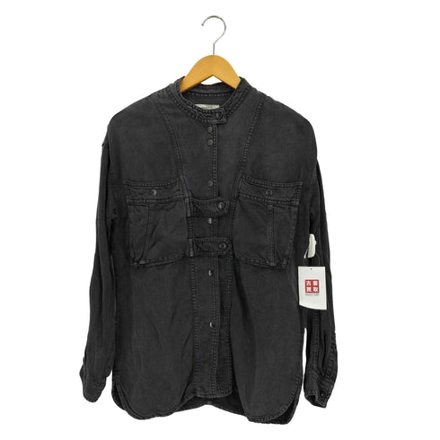 イザベルマランエトワール ISABEL MARANT ETOILE ヴィンテージ加工 スタンドカラー デニムシャツ レディース 36