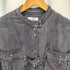 イザベルマランエトワール ISABEL MARANT ETOILE ヴィンテージ加工 スタンドカラー デニムシャツ レディース 36