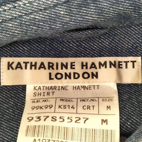 キャサリンハムネットロンドン KATHARINE HAMNETT LONDON コットンフランネルシャツ メンズ JPN:M