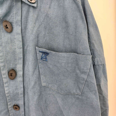 アンリアレイジ ANREALAGE ロゴ刺繍 オーバーシルエットシャツ メンズ 48