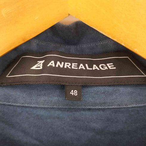 アンリアレイジ ANREALAGE ロゴ刺繍 オーバーシルエットシャツ メンズ 48