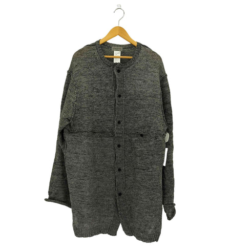 ヨウジヤマモトプールオム Yohji Yamamoto POUR HOMME スイッチング ポリエステル ロング ニットカーディガン メンズ JPN:3