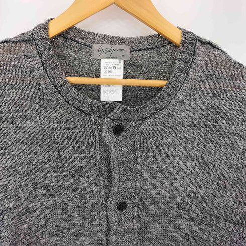 ヨウジヤマモトプールオム Yohji Yamamoto POUR HOMME スイッチング ポリエステル ロング ニットカーディガン メンズ JPN:3