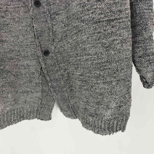 ヨウジヤマモトプールオム Yohji Yamamoto POUR HOMME スイッチング ポリエステル ロング ニットカーディガン メンズ JPN:3