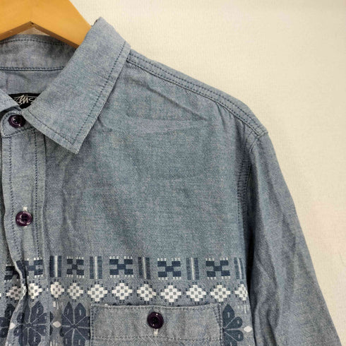 ステューシー Stussy 00S 柄デザイン L/S シャツ メンズ import:L