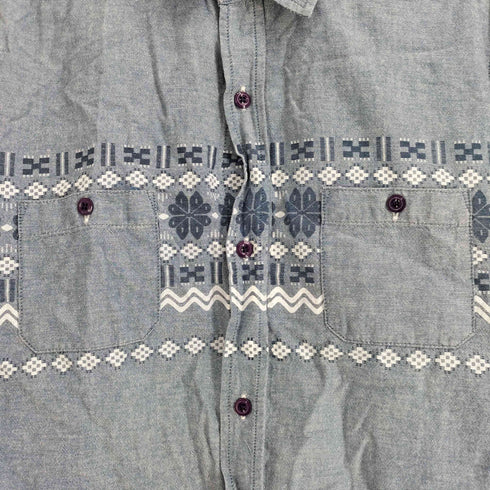 ステューシー Stussy 00S 柄デザイン L/S シャツ メンズ import:L