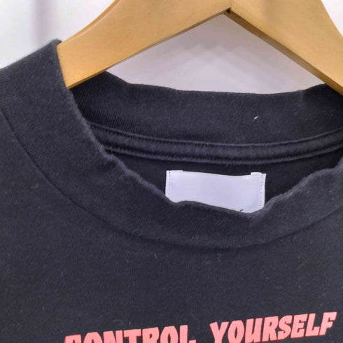 サベージ SUB-AGE. BLACKMARKET CAT STREET プリントクルーネックTシャツ Y2K メンズ