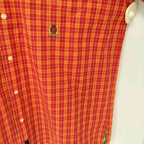 トミーヒルフィガー TOMMY HILFIGER チェック s/s レギュラーカラーシャツ メンズ import:M