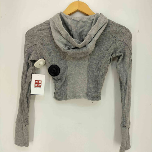 ヘインソ hyein seo hooded croped top フーデット クロップド トップス 生地切替 サムホール レディース 0