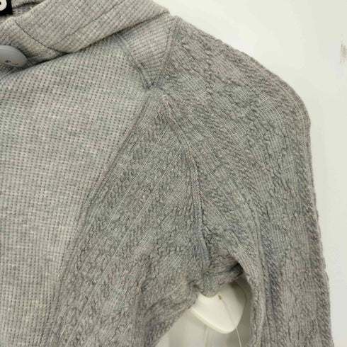 ヘインソ hyein seo hooded croped top フーデット クロップド トップス 生地切替 サムホール レディース 0