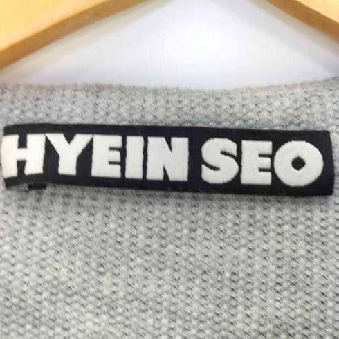 ヘインソ hyein seo hooded croped top フーデット クロップド トップス 生地切替 サムホール レディース 0