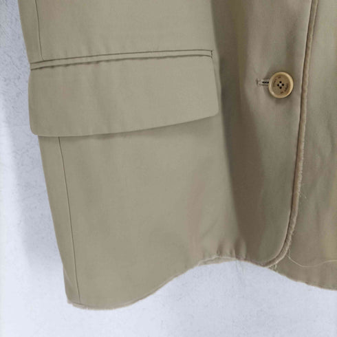 OPEN YY RAW EDGE SINGLE-BREASTED BLAZER BEIGE import レディース 1