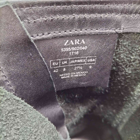 ザラマン ZARA MAN レザー レースアップブーツ メンズ EUR:42
