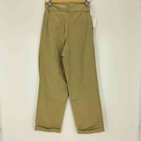 フォルクシー forksy. ハイウエストツータックワイドテーパードチノパンツ レディース JPN:M