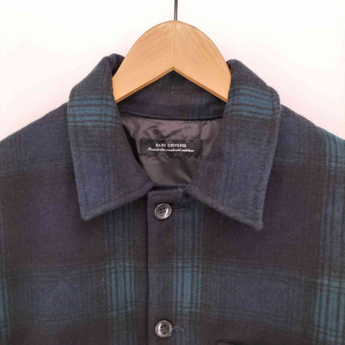 ナノユニバース NANO universe 24AW タータンチェック ウール ジャケット メンズ JPN:L