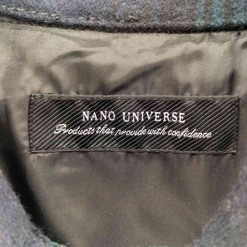 ナノユニバース NANO universe 24AW タータンチェック ウール ジャケット メンズ JPN:L