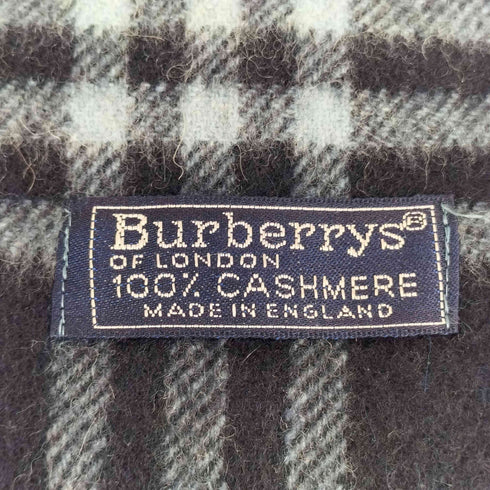 バーバリーズ BURBERRYS カシミヤ100チェックマフラー レディース