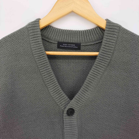 ナノユニバース NANO universe 24AW Vネック アクリル カーディガン メンズ JPN:L