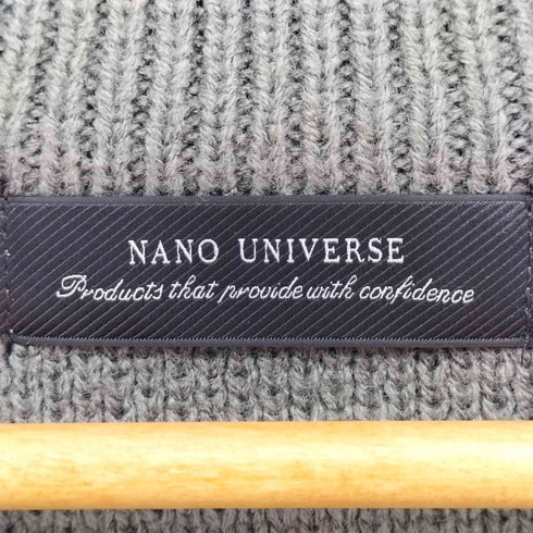ナノユニバース NANO universe 24AW Vネック アクリル カーディガン メンズ JPN:L