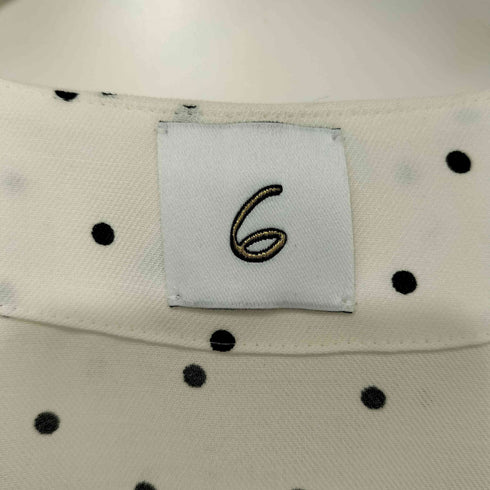 ロクビューティーアンドユースユナイテッドアローズ 6 BEAUTY & YOUTH UNITED ARROWS DOT PRINT SHIRT レディース