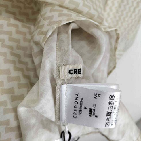 クレドナ CREDONA 25AW GEOMETRIC SHIRT レディース F